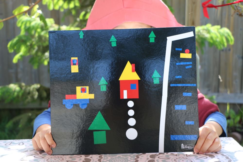 TeddyOutReady's tweet photo. Teddy is creating his own stories while watching Charlie’s Colorforms City series! Original Colorforms Set is so much fun to play! Imagine, move, stick and animate! Re-make, peel &amp; stick again! 🔺🔵◻️ 

#CharliesColorformsCity https://t.co/rG2jC8jzjM