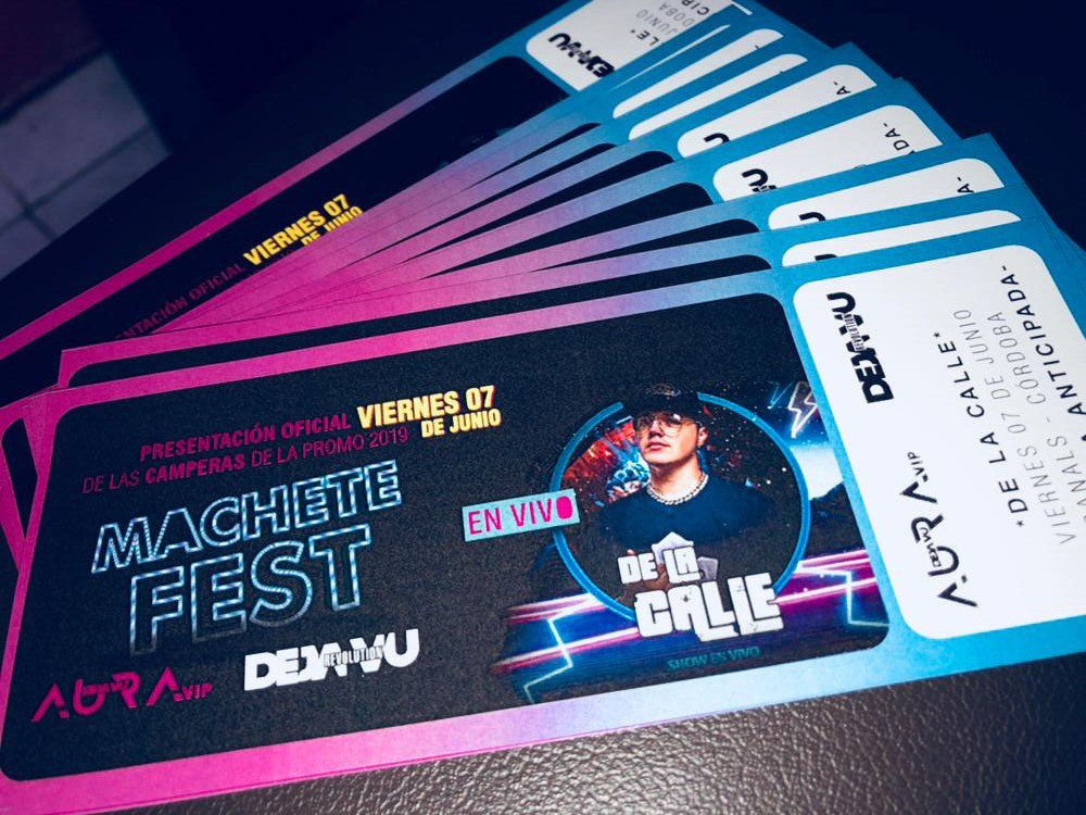 💣 ANTICIPADAS A LA VENTA 💣

Viernes 7 📆
Machete Fest 🎓
De La Calle en vivo 🎤
<a href="/fede_peyka/">Fede Peyka Saldaña</a> 🎧

Valor: $170 💰

👉🏻 Conseguí tu entrada con cualquier promotor o integrante de las Promos '19 y '20 del IBR y el INSM 👈🏻