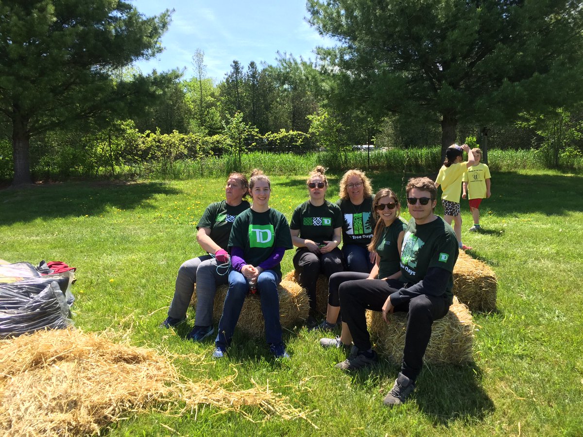 Great morning with some volunteers from #tdbank in the Lamark area at the Drummond School Project planting trees in our local community! <a href="/PietroTD/">pietroborracci_td</a>