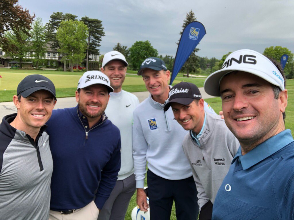 McIlroyRory's tweet image. Warming up with some familiar faces for the @RBCCanadianOpen. Looking forward to a great week. @RBC