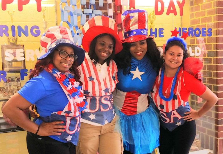 ACPSk12's tweet photo. Getting "dressed up" on #SeniorExperience can mean all kinds of things. 🤣 #TitansRising #ClassOf2019 @TCWTitans https://t.co/qmuPtNLSha