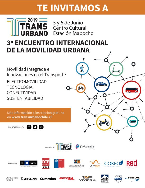 SeSantiagoCL's tweet photo. Este 5 y 6 estaremos participando en la feria de movilidad @Transurbano_ junto a @PedroVidalCL,  @juanfragarcia del @ctdcorfo y un pool de emprendedores. Visita el stand de @SeSantiagoCL y @Corfo RM y conoce nuevas propuestas para atender las necesidades de la ciudad. https://t.co/jl8S5HME6r