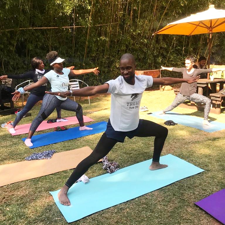 I_know_PABLO's tweet photo. "Remember to breathe. It is after all, the secret of life" - GM. BTG courtesy of @braamfierunners, comrades send off
.
#comrades2019
#thesisruncru
#running
#runningforlife
#sofelaphambili
#yoga
📸 : @TforTwala https://t.co/lp32RH4cqW