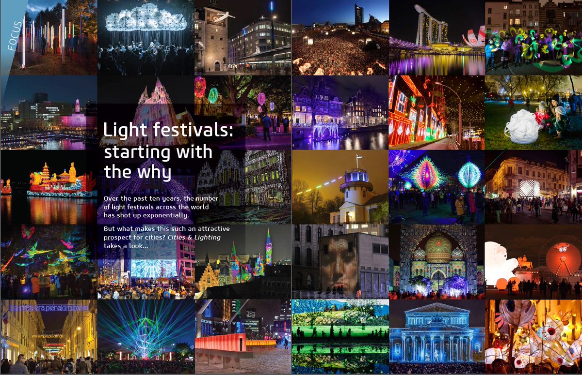 What are the motivations behind some of the world's leading light festivals? Find out in Cities&amp;Lighting magazine n°8 : ow.ly/jVD750uvhVJ

#LUCInetwork #lightfestival #creativecities #lightart