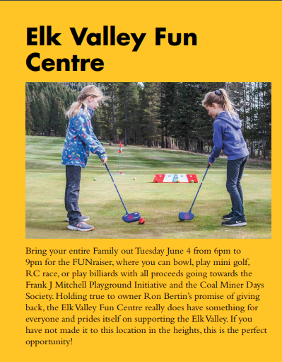 #CMD2019 Today, visit Frank J. Mitchell Elementary School for the bike rodeo (9am-3pm). Bowl, mini-golf RC race and more at the Elk Valley Fun Centre (1290 Ponderosa Dr) from 6 - 9 pm. Hungry? It's CMD Wing Night at the Causeway! Full CMD Schedule at ow.ly/W6oO50urXmd