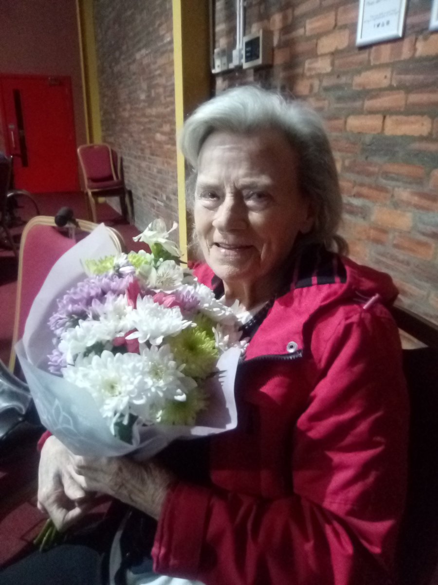 CrossgateHome's tweet photo. We had a delightful afternoon at Centrestage singing and dancing and big thank you for the flowers.@CentrestageMT https://t.co/f5ZJ2es5d1