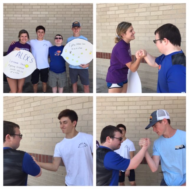 Helping Alex’s Lemonade Stand to “stay strong” against childhood cancer 😊 #spreadhappynews