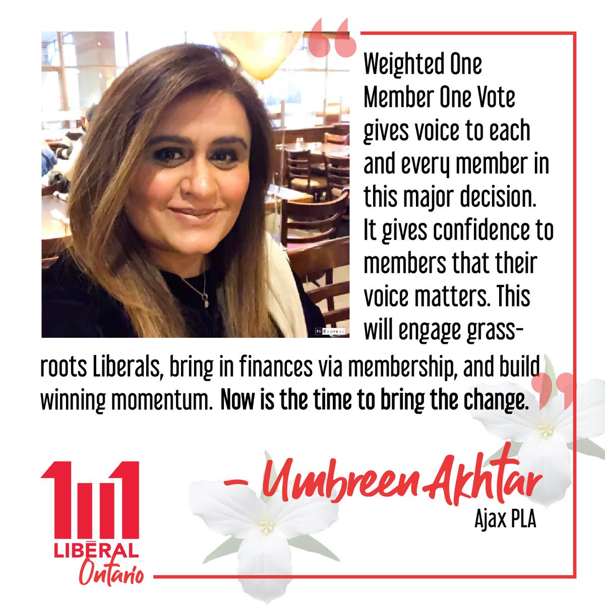 MemberVote's tweet image. Thank you Umbreen! #W1member1vote