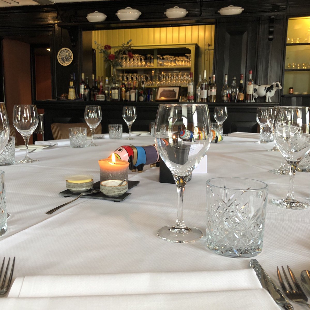 De tafel in Rottevalle <a href="/FreddyBult/">Freddy Bult</a> staat klaar voor Business Diner 2.0