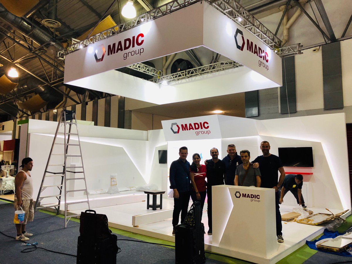 GroupMadic's tweet photo. ¡ Aquí estamos ! @GroupMadic en @OnexpoNacional ! ¡ Encuéntrese con nosotros mañana en el stand 49 ! ¡ And viva Mexico ! @LafonTechno @MiraneDooh @TLMGroupTech https://t.co/qOaBIQWdwO