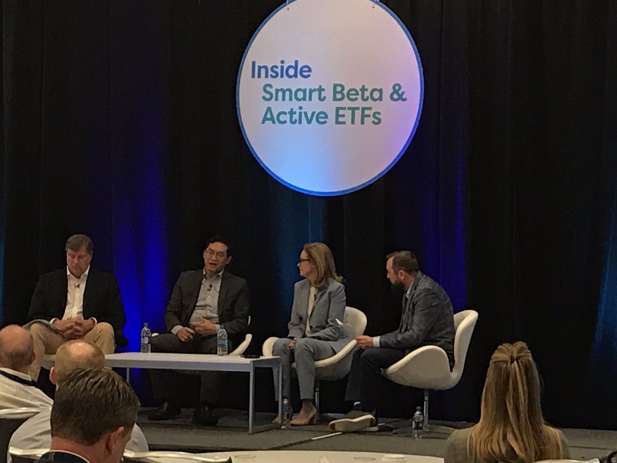 esgarchitect's tweet photo. @InsideETFs Last out = best insights, at #InsideSmartBeta event: @john_swolfs steers @janetfjohnston, Henry Ma @JulexCapital, @jaypelosky on #investing options beyond BBB bonds and #FAANGs. New to me, Henry Ma describing #USA-#China trade war is technology dominance war. #tech #InsideETFs https://t.co/kLaf0PbapE