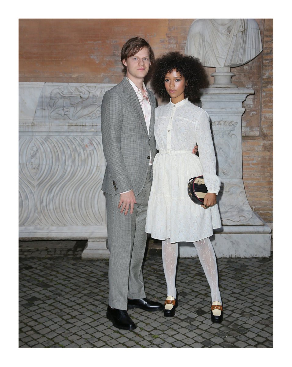 #LucasHedges and #TaylorRussell captured together at Rome’s Capitoline Museums @museiincomune to attend the #GucciCruise20 fashion show by #AlessandroMichele. #MuseiCapitolini