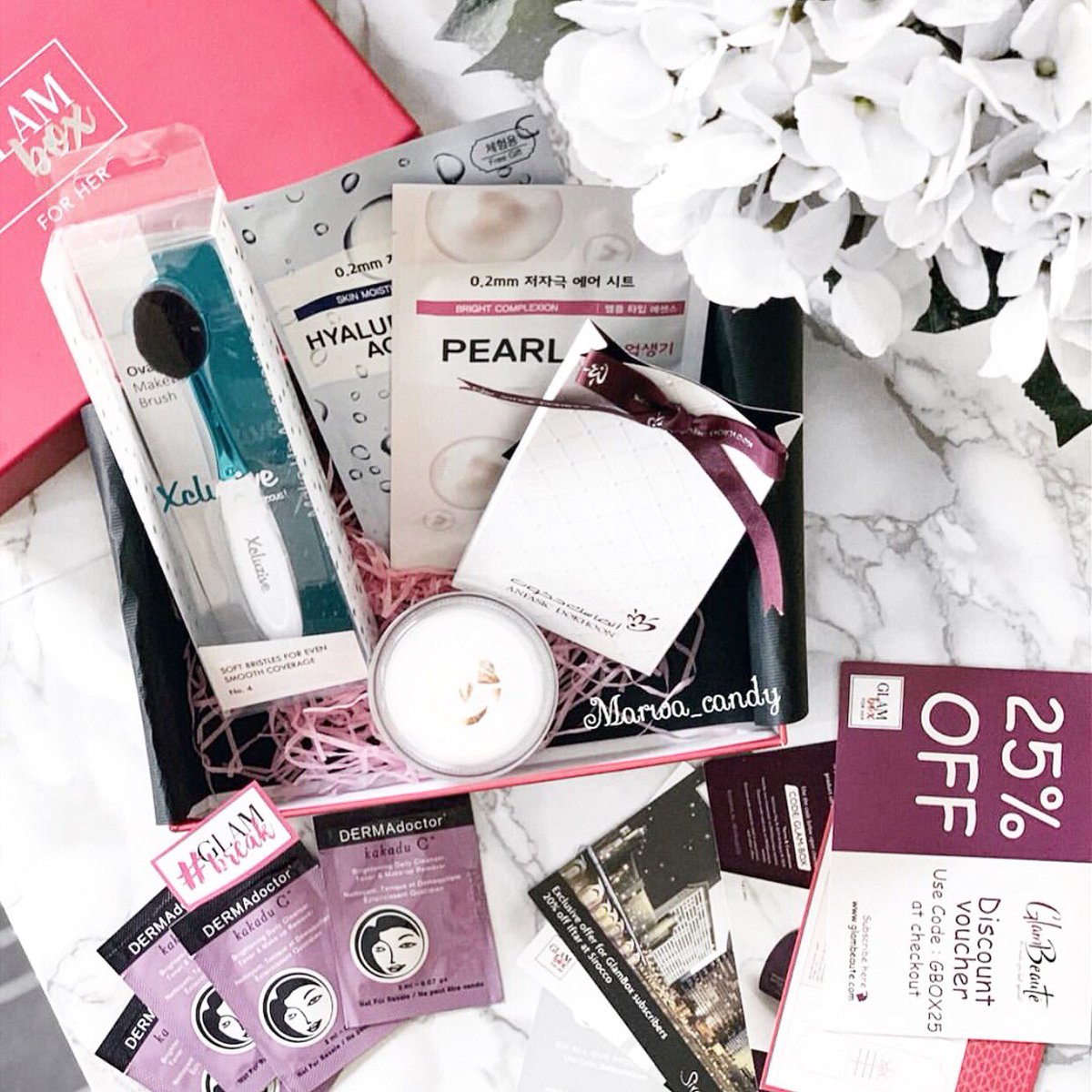 #Repost Thank you for posting our May Glambox! Did you Glamista’s enjoy your May Glambox? ❤️💁🏻
<a href="/marwa_candy/">Marwa Candy</a>