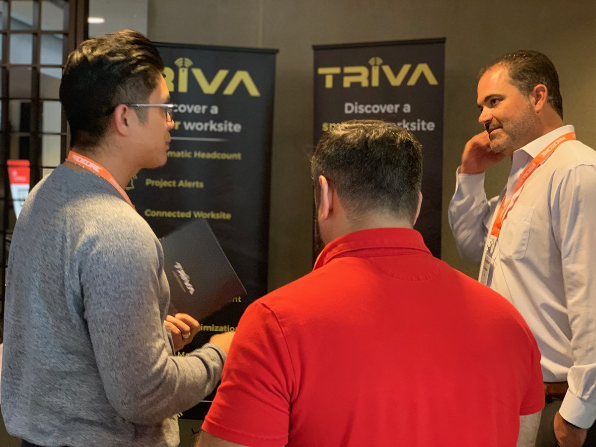 TRIVACOMPANY's tweet photo. Day two of #ENRFuturetech! Stop by table #4 to learn how TRIVA can help you discover #ASmarterWorksite. https://t.co/Xzy6M6q6rd
