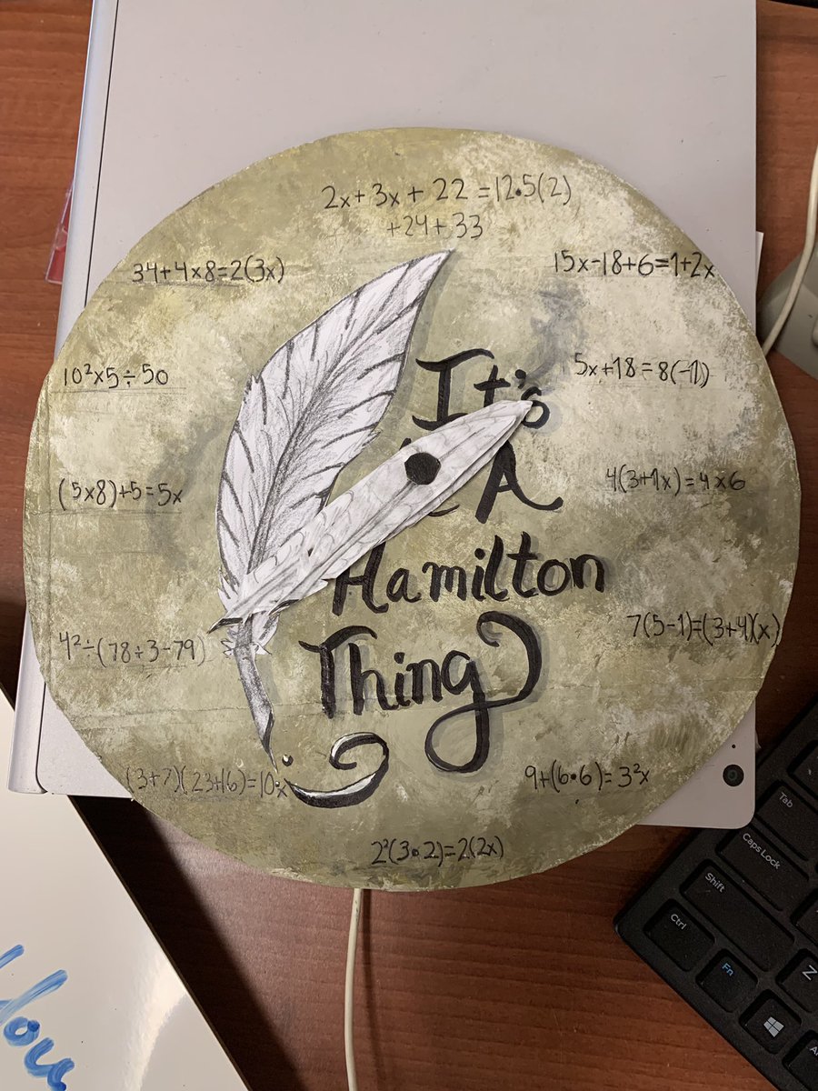 CaptainNahrwold's tweet photo. Truly amazed at this clock project. No rules, just need to create your own equations to model a clock. #PantherMath https://t.co/cxbwnJfylx