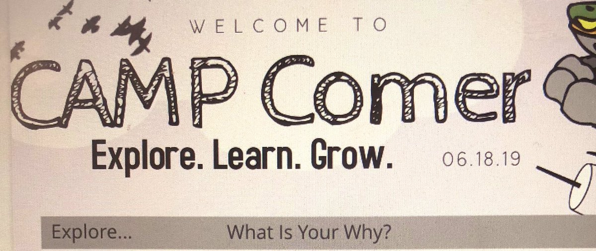 jdrenee's tweet photo. What do Principals @WarlickJudson & Assistant Principals do during the summer? Plan for the upcoming year! #CampComer @BBCMHS #dedicated https://t.co/gj5srTwd42