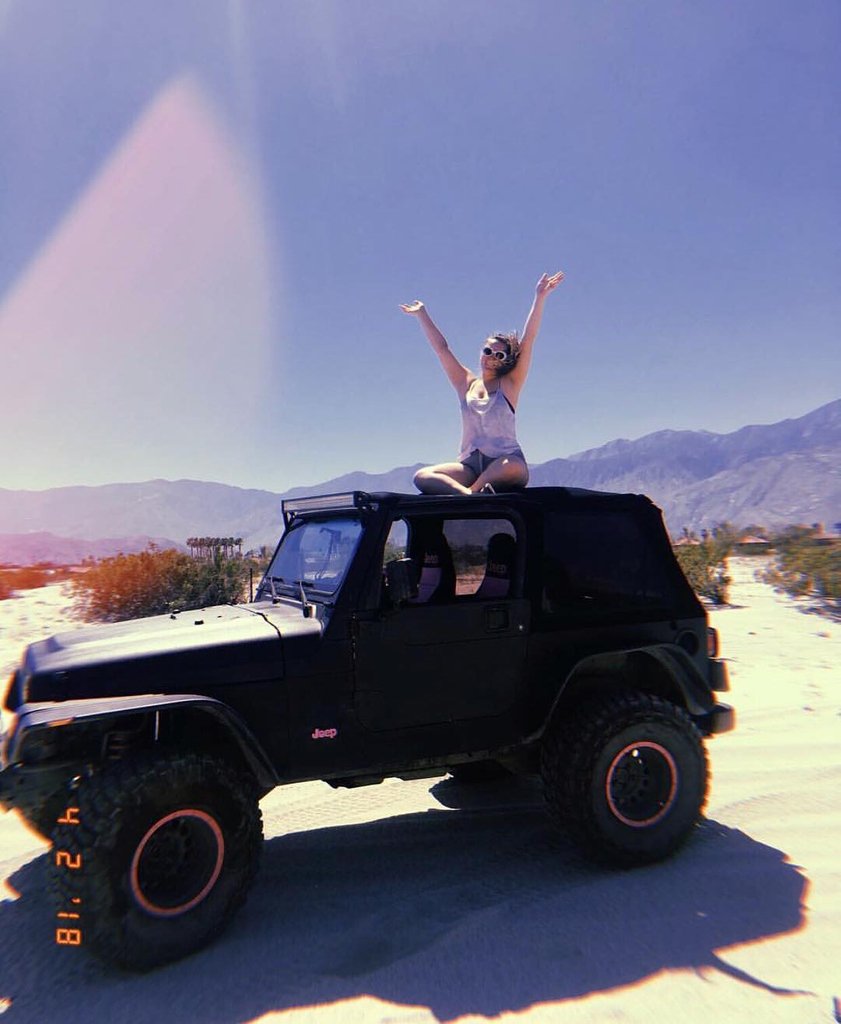 The feeling you get after you jump in your Jeep and just hit the road. 😁🤘🏻📸@jeana_jeepher @jeepbeefHQ @Jeepmylife1 @ItsTheJeepLife  #jeeptjs #crawlher #instajeep #jeepbuilds #jeepsofsocal #jeepgirllife #jeepher #jeepbeef #jeepfun #jeepadventures