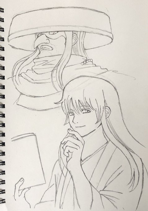 銀魂  虚と吉田松陽
あと、細部を描き込んだらペン入れです。

#銀魂    #虚    #吉田松陽    #模写
#絵描きさんと繋がりたい 