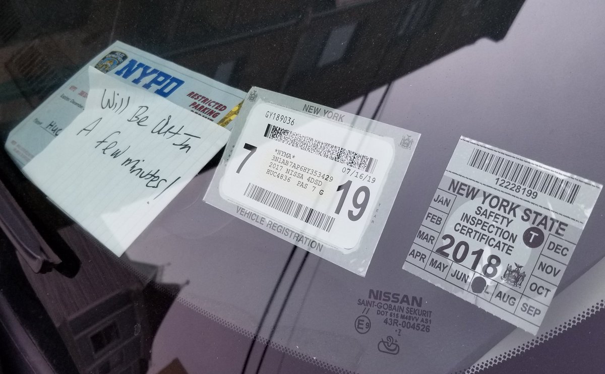 Yet again, this  #placardperp was observed parked illegally in their favorite spot.Somehow nobuddy in  @AllNYPD has ever seen this  #placardcorruption? How do you explain that  @NYPDDCPI?