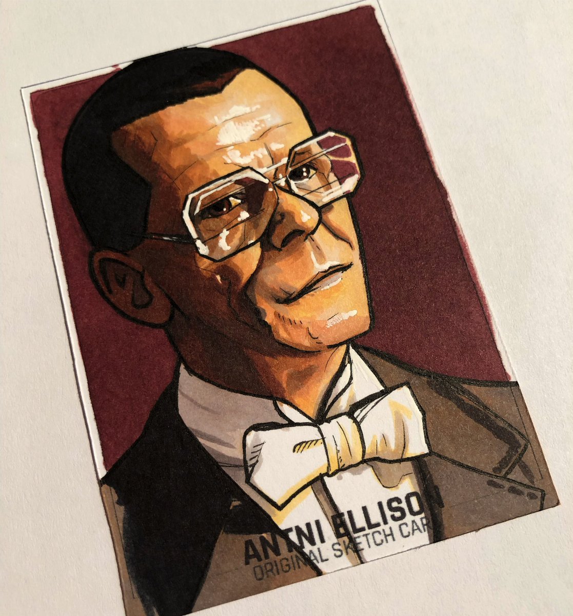 AntniEllison's tweet photo. Dr. Eldon Tyrell
#art #artist #illustration #illustrator #tyrell #bladerunner #scifi #joeturkel #eldontyrell #classic #like #follow #share #sketchcard #sketchcards #movie #sketch #drawing @wbpictures @ridleyscottcg @JosephTurkel1 https://t.co/YmfumbdVcx