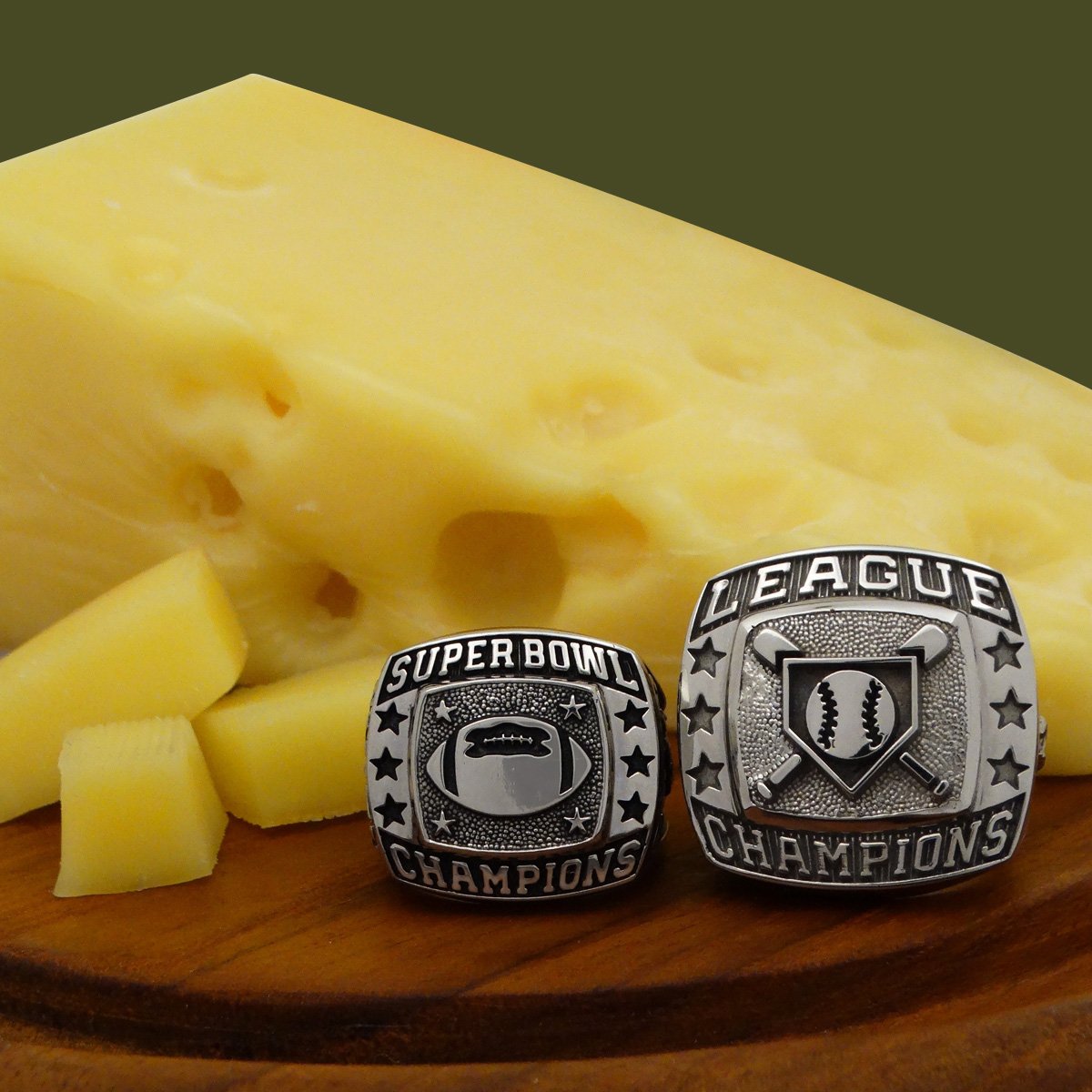 dunhamjewelry's tweet photo. Happy #CheeseDay! Enjoy some cheesy snacks while you check out all the options we offer for custom #championship #rings. Proudly #MadeInUSA!
#NationalCheeseDay #Cheese #Ring #Jewelry #ChampionshipRing #SilverJewelry #SilverRing #ElPasoTX #DunhamJewelry #DunhamManufacturing https://t.co/NgMazAafpQ