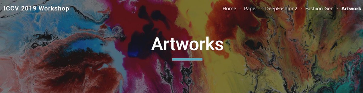 elluba's tweet photo. Submit your art to our 2nd Workshop on CV for Fashion, Art + Design at @ICCV 
More details https://t.co/emAiwaWdZp 🤖🎨Deadline 10th August 
Organised with @wxswxs @HuiWu_ @negar_rz @element_ai @IBMResearch @Zalando 💗 #creativeAI #AIart #computervision #ICCV https://t.co/f7Gy2X5iF4