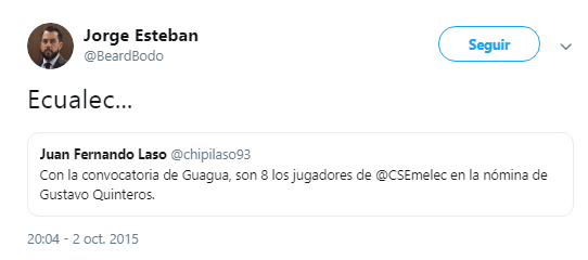 JuanCCastro69's tweet photo. @jairoman07 @LTarrineristas Cuando Quinteros formo a #Ecualec alla por 2015 al final de ese año termino líder y con 12/12 puntos... pero cuando otro equipo paso a ser la base y se jactaban de eso quedo eliminado y saco 0/12 puntos #ProhibidoOlvidar Los resultados están a la vista. https://t.co/0TMXL9O8nz