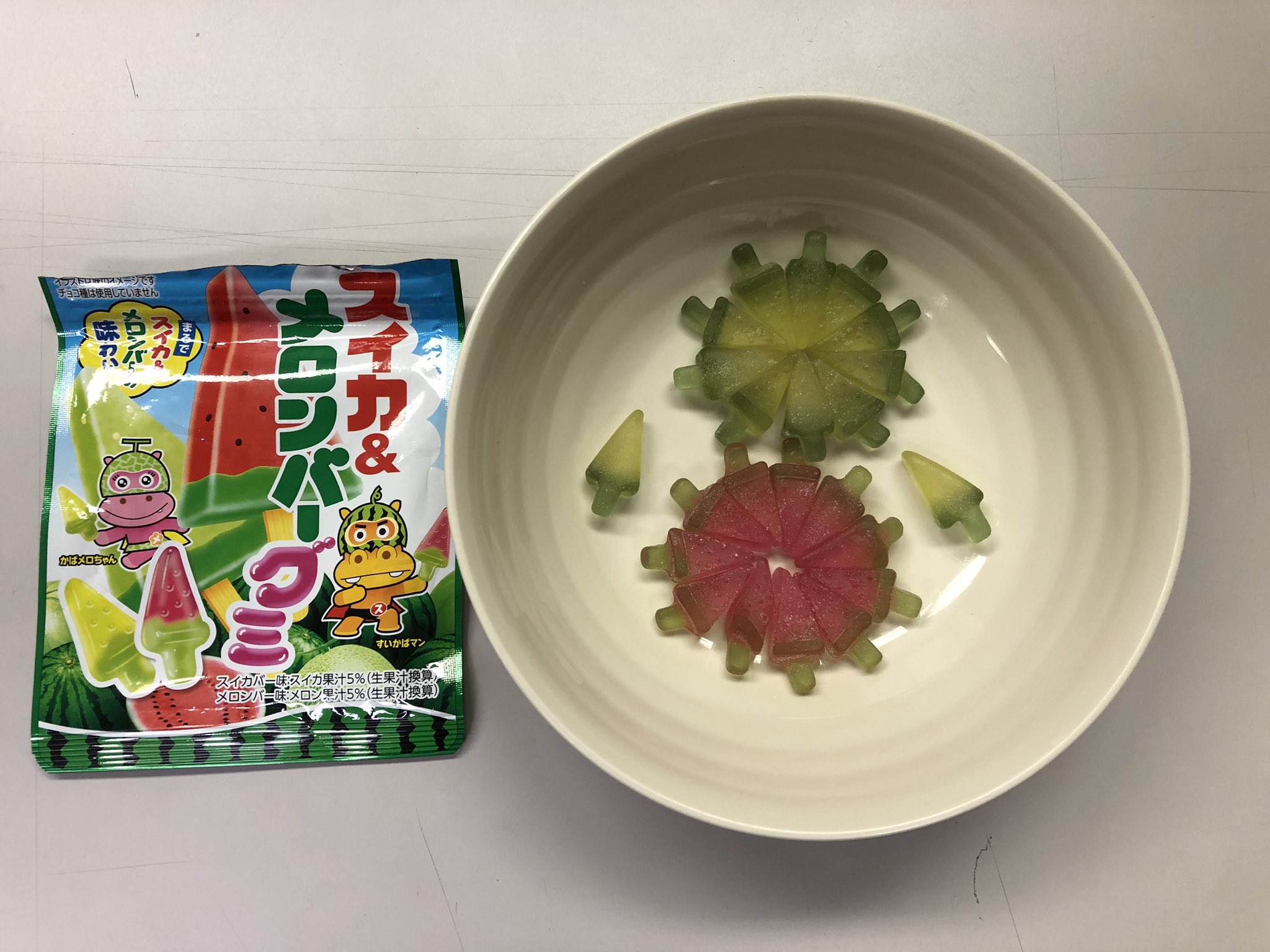 ののちゅん 小さい夏みーつけた やってみた 艸 ｳｼｼｼ スイカバー メロンバー スイカバーグミ 小さい夏 T Co Sy3l3m1uoi Twitter