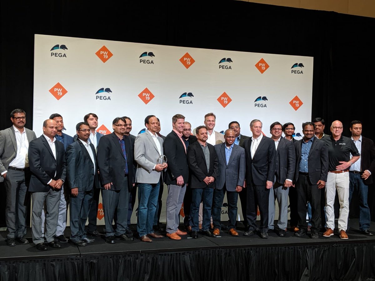 CognizantEvents's tweet photo. @Cognizant bags the award for Growth and Delivery at #PegaWorld2019- Cognizant Pega Digital Innovation Center coming through.. #cpdic #pega https://t.co/7zWI4fuMmk