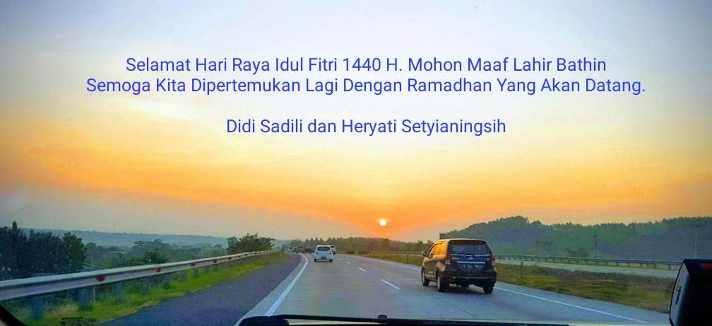 Selamat Idul Fitri 1440 H. Mohon maaf lahir dan bathin