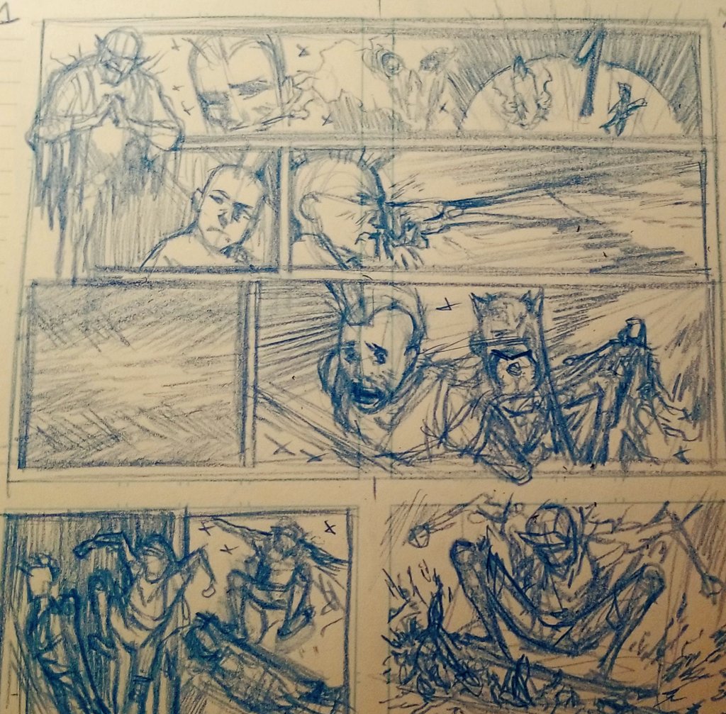 I didn't get a chance to thank everyone for helping Rad Wraith reach it's goal on kickstarter,  we couldn't have done it without you! Thank  you!! Here's a peek at the thumbnails for issue 2 ??? 