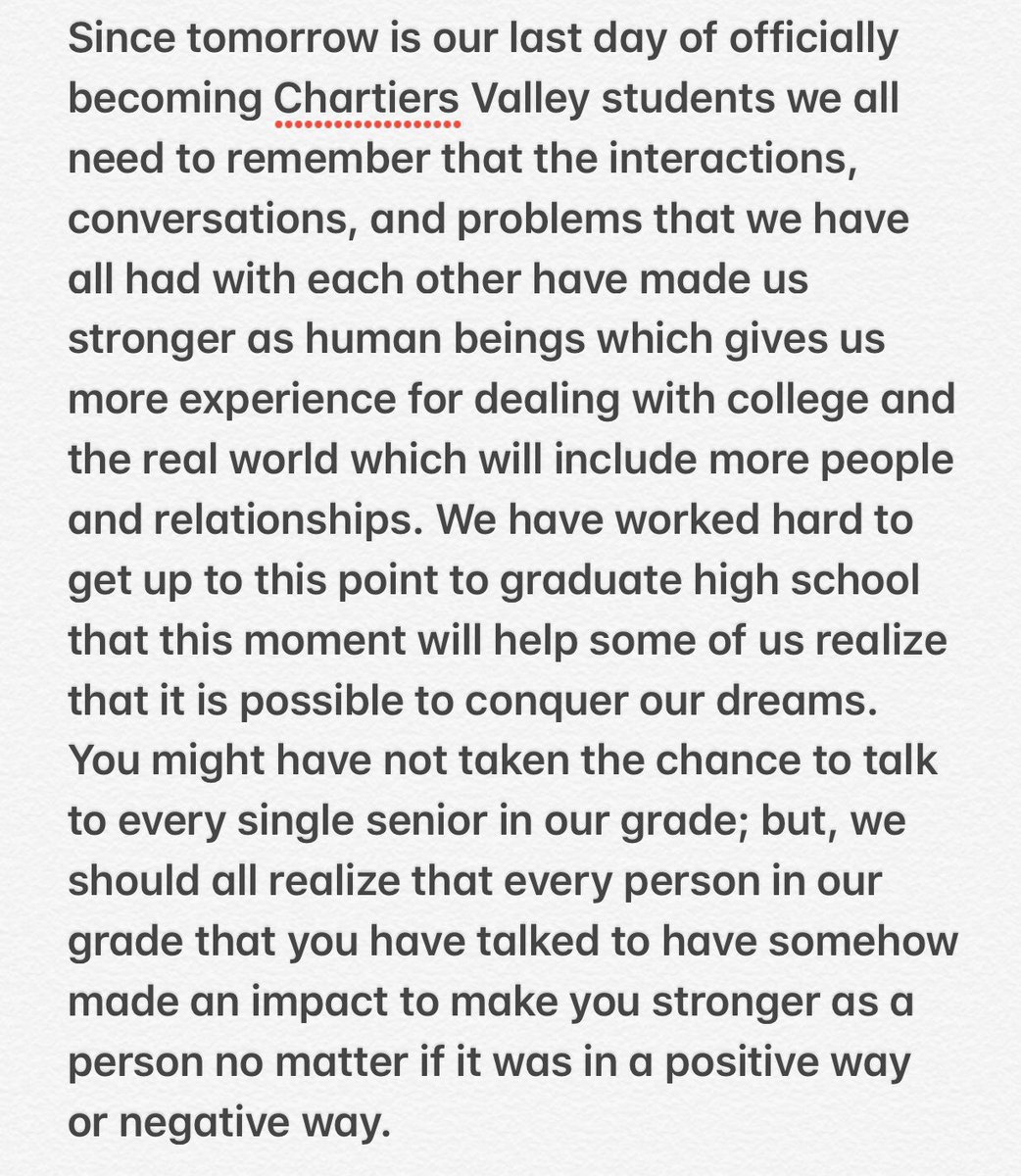 CVAlumni2019's tweet photo. We needed to say a little something before we go. https://t.co/U0rUBAyrJL