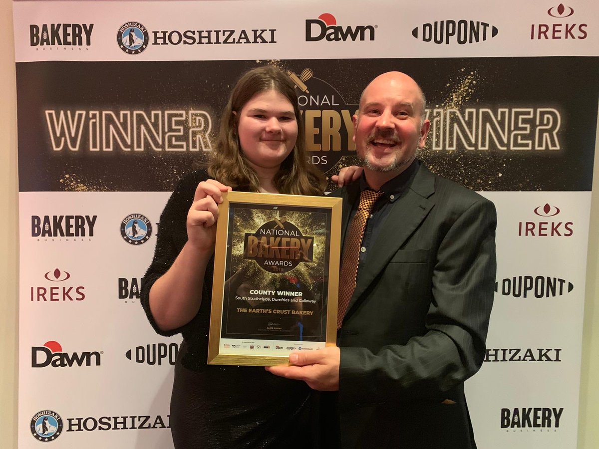 Tom and Natalie picked up National Bakery award at BAFTA theatre, London tonight. Well done to all the team members and thank you to all our customers for the continuous support!
