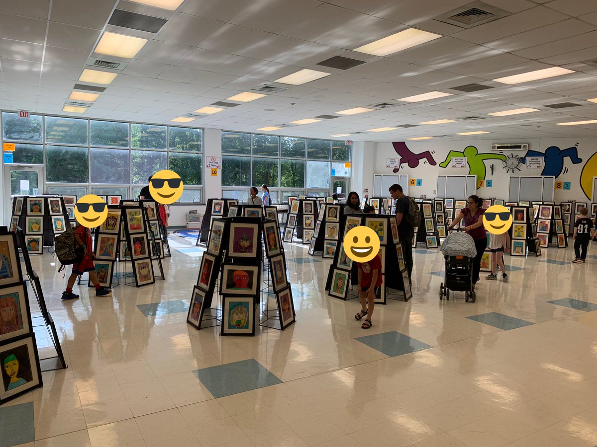 Awesome display of student artwork at the Maurice Hawk Art Show. #wwprsd