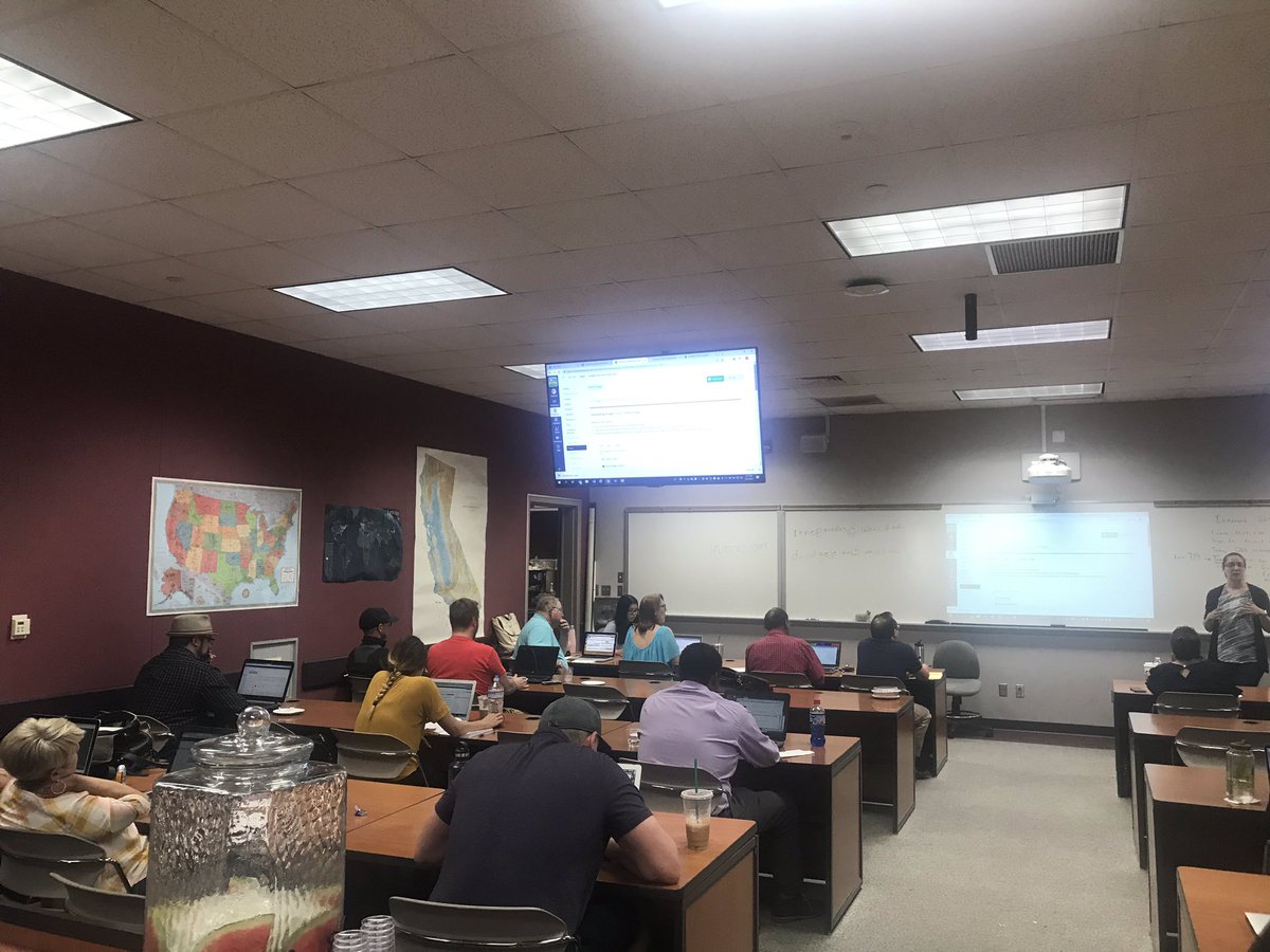 ShannonTurmon's tweet photo. Creating accessible OER courses in Canvas today at Summer Innovate! @WHCLemoore @teamteach #OERevolution #WHCLStrong https://t.co/3qlOStOqjj