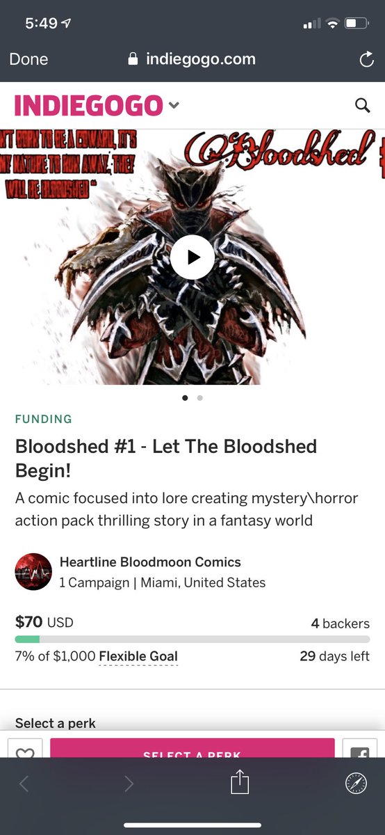 I am grateful to everyone that has backed up this project! I promise that’ll do my very best to bring this comic to all of you supporters to read! Thank you to the bottom of my heart! indiegogo.com/projects/blood…