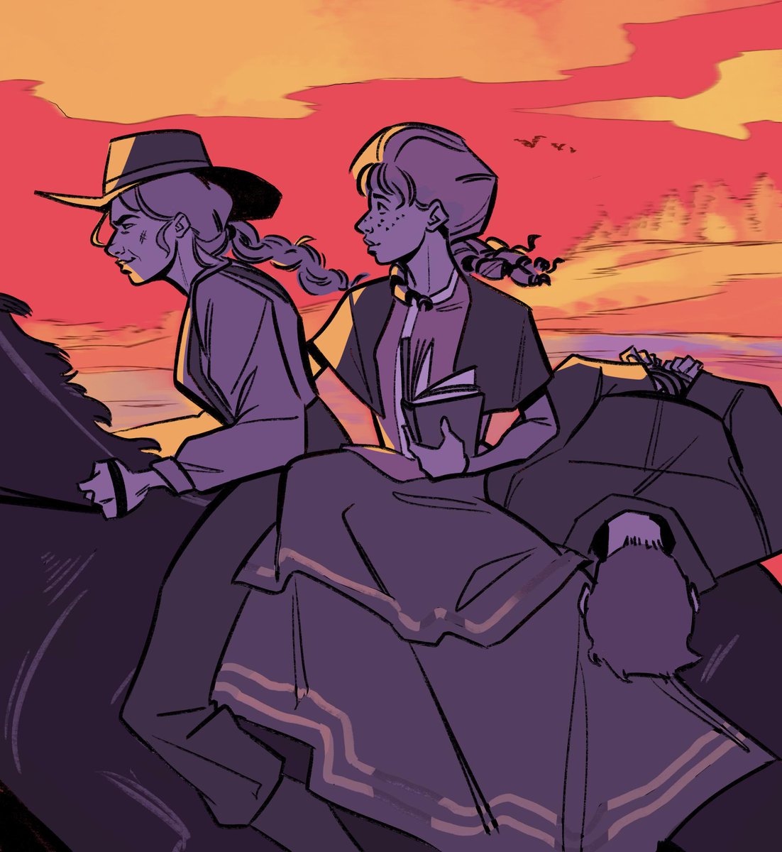 Cheriiart's tweet photo. Good morning! I'm Chelsey and here's some of my drawings of cute gals 👭🌈 https://t.co/fve42zcOC1