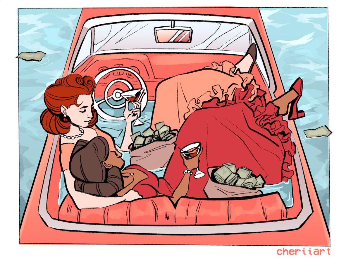 Cheriiart's tweet photo. Good morning! I'm Chelsey and here's some of my drawings of cute gals 👭🌈 https://t.co/fve42zcOC1