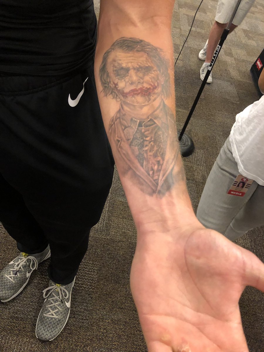 George Kittle Joker Tattoo Best Tattoo Ideas.