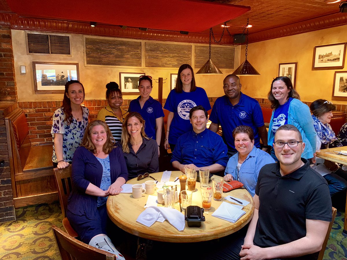 The family that plays together stays together! Celebrating the many accomplishments and academic achievements of our ESOL students and staff this school year at our EOY celebration dinner, and welcoming our newest member to the team, Lindsay! <a href="/HolmesMS_FCPS/">Holmes MS-FCPS</a>