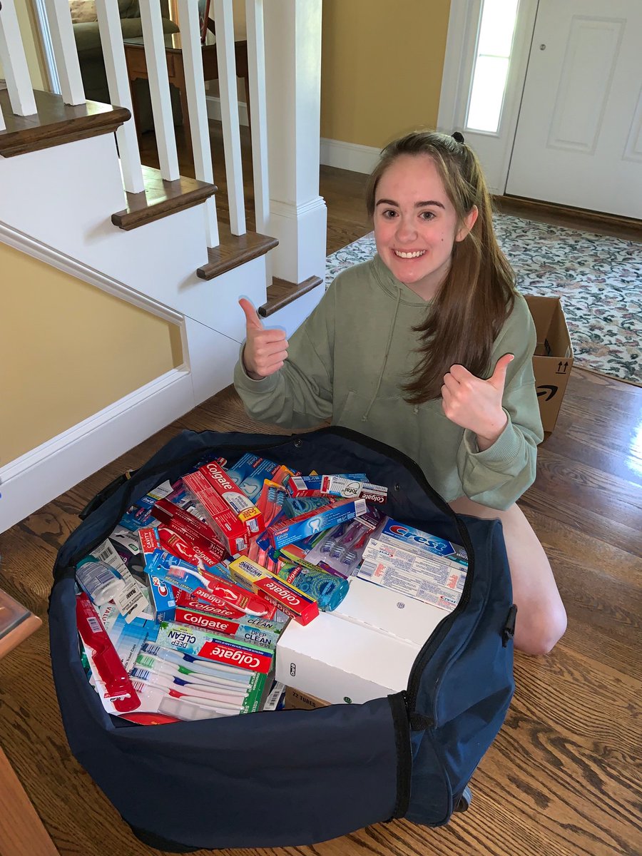 huge shout out to everyone who donated to my toothpaste and toothbrush drive!! I’ve collected 243 toothbrushes and 152 tubes of toothpaste. thanks again to <a href="/MsCFay/">Christine Fay</a> for facilitating this drive. I can’t wait to see all of the people we help 💛 Costa Rica here I come!!