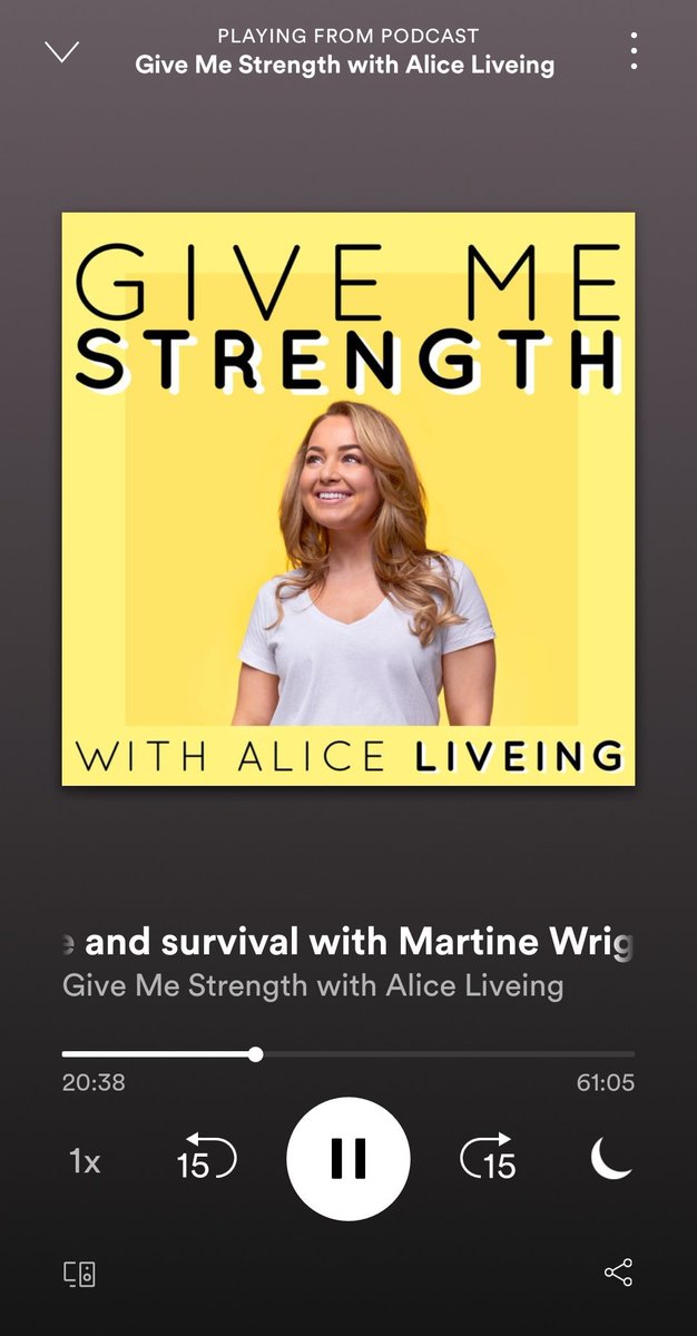 leanne7sharples's tweet photo. Podcast 🍒 Popped with the talented @Aliceliveing_ 'Give Me Strength': an insight into pure hardcore 💪 🧠 resilience by a phenomenal woman @martine_wright. I'm #hooked... 🐠 https://t.co/4uSOorRLAN