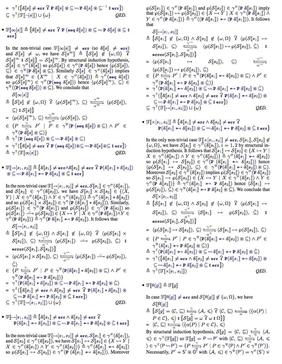 I just discovered that there's a 14-page "auxiliary materials" paper that goes with the (in)famous Cousot &amp; Cousot POPL'14 paper... it's not significantly less dense cs.nyu.edu/~pcousot/publi…