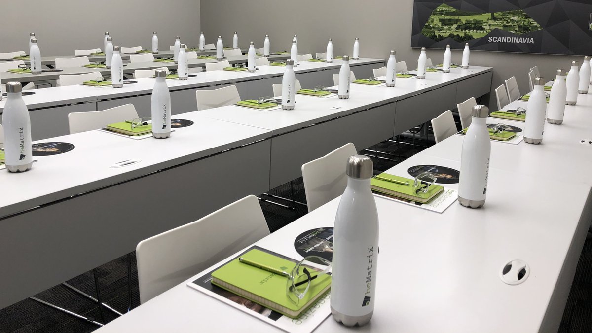 beMatrixUSA's tweet photo. Things are all prepared for our  @beMatrix Academy starting tomorrow at our ATL HQ and Training Center.  Looks like it will be a full house.  We can't wait to share all the new developments, get in a lot of hands on training, and some fun. #beMatrixlife https://t.co/eGnF7EIPlh