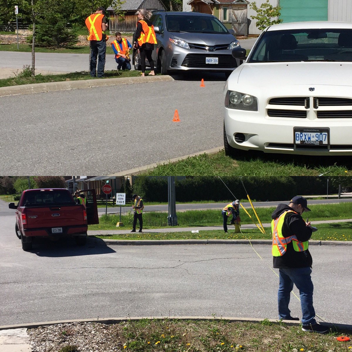 GSalisburyAC's tweet photo. No better way to learn than to jump right in and do it! Perth PF students investigating mock collisions, gathering evidence and taking measurements of scenes. This is what experiential learning is all about for Evidence and Investigation class #real life lessons https://t.co/w8NB4NhLQs