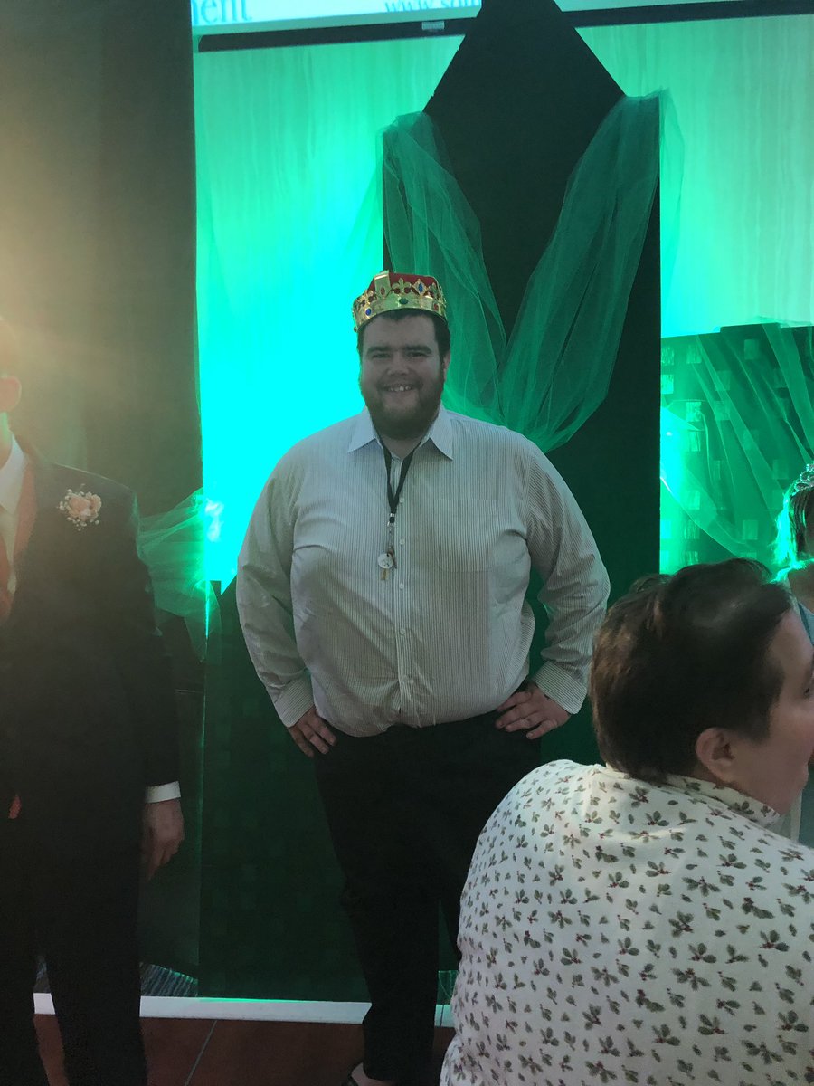 CCRIHaley's tweet photo. Here is your #CCRIProm king! This was a big day for Dan. He finally moved into his OWN apartment after years of thinking it wouldn’t be a possibility for him. To top it all off, he was able to be crowned in front of his peers. Thank you @CCRIMoorhead 🎉 https://t.co/SFvgmjqpCi