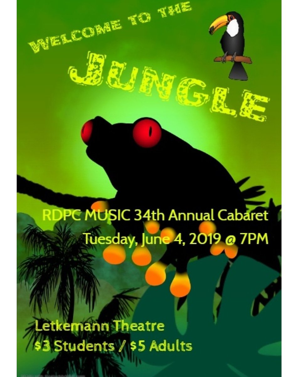 rdpcband's tweet photo. ☀️🐍~Welcome to the Jungle~🐊🦁

RDPC's 34th Annual Cabaret is tonight at 7pm! 

Thank you so much to everyone that put the amazing decorations together!🌴 https://t.co/njcLIUeDf9