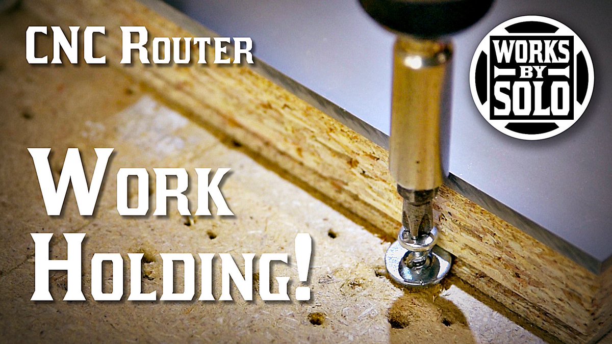 WorksBySolo's tweet photo. NEW VIDEO! Are you searching for new ways to hold down material on your CNC Router table? I’ve got a method that works well for me, and I’m sharing it with you! #procnc #workholding https://t.co/V3aCmmCy5K https://t.co/LYrGjFXyxr