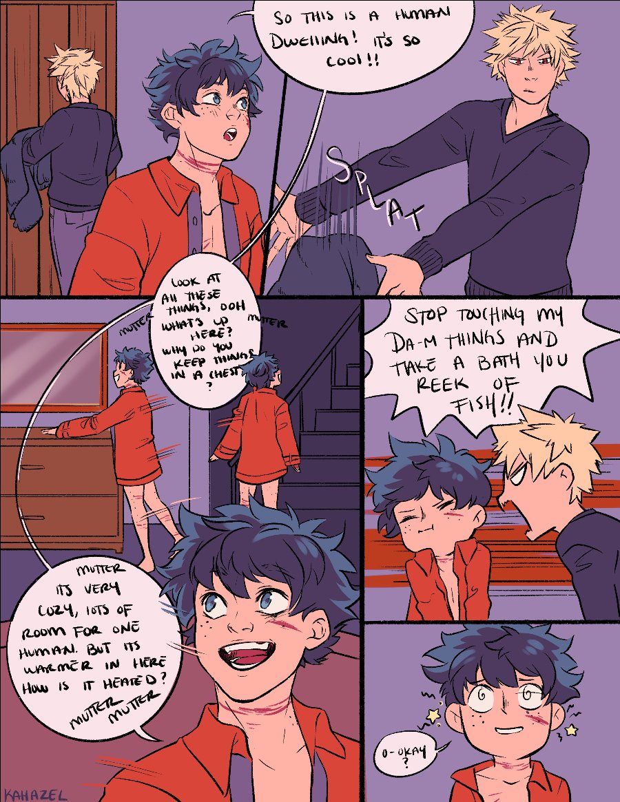 Part 2!!!

Bakugo is really smart, I guess he reads his myths and fairytales too.

I have no idea where this is heading, but I have a general idea! I'm just kinda going with the flow so we'll see where they end up.
#izukumidoriya #bakugoukatsuki #selkie #bokunoheroacademia #bnha 