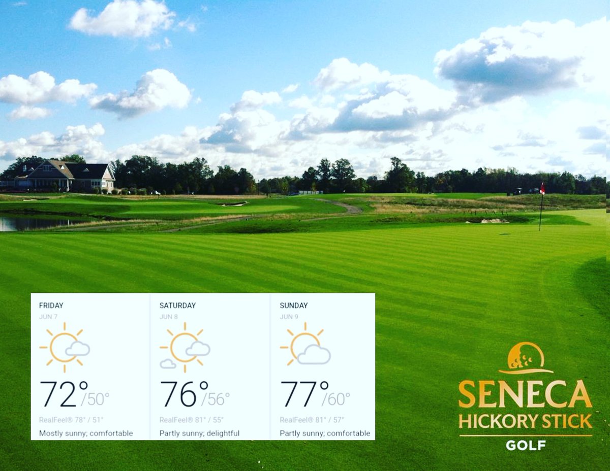 This weekend is going to be beautiful!  Don't forget to book your tee time at senecahickorystick.com!

#golfisgreat #thisiskempersports #kemperpride #greatgolfweather #weekendweatherforecast